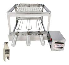 Brasa Grill Gira 3 Espetos Para 45cm Espaço Interno Largura Brasa Grill Gira 3 Espetos Para 45cm Espaço Interno Largura