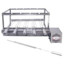 Brasa Grill Tradicional Gira 5 Espetos Churrasqueira Giratória Bi Volts Brasa Grill Tradicional Gira 5 Espetos Churrasqueira Giratória Bi Volts