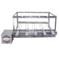 Brasa Grill Tradicional Gira 5 Espetos Churrasqueira Giratória Bi Volts Brasa Grill Tradicional Gira 5 Espetos Churrasqueira Giratória Bi Volts