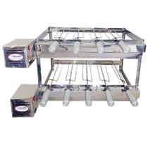 Brasa Grill Tradicional Gira 9 Espetos Dupla 2 Andares Brasa Grill Tradicional Gira 9 Espetos Dupla 2 Andares