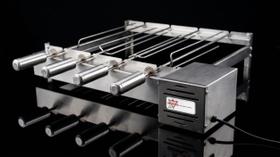 Brasa Grill Único Andar Gira 4 Espetos Churrasqueira Elétrica Giratória Bi Volts