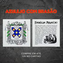 Brasão da família Araújo no azulejo