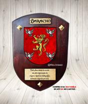 Brasão da família Baracho ( na madeira ) Brasão da família Baracho ( na madeira )
