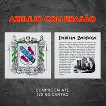Brasão da família Barbosa no azulejo