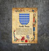 Brasão da família Benicio no cartaz Brasão da família Benicio no cartaz