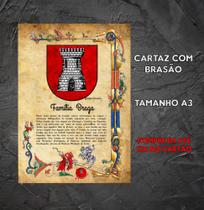 Brasão da família Braga ( no cartaz tamanho A3 ) - @meu.brasao