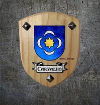 Brasão da família Carvalho (feito na madeira )