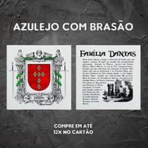Brasão da família DANTAS no azulejo Brasão da família DANTAS no azulejo