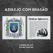 Brasão da família Marques no azulejo Brasão da família Marques no azulejo