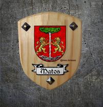 Brasão da família Matos ( feito na madeira )
