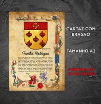 Brasão da família Rodrigues ( no cartaz tamanho A3 ) Brasão da família Rodrigues ( no cartaz tamanho A3 )