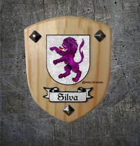Brasão da família Silva ( feito na madeira ) Brasão da família Silva ( feito na madeira )