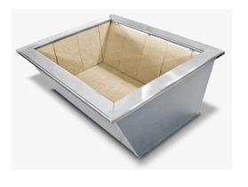 Braseiro Cooktop Caixa DUPLA inox 430 Para Churrasqueira 60 X 50cm - S.GRILL