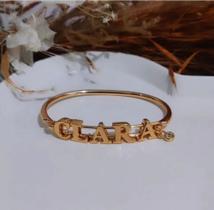 Braselete clara dourado lolas feminina tamanho p