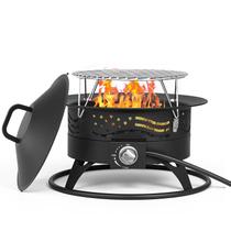 Brasero portátil Florise 51 cm sin humo 60.000 BTU con parrilla