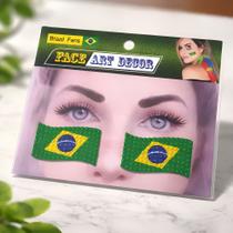 Brasil adesivo facial tema brasil Brasil adesivo facial tema brasil