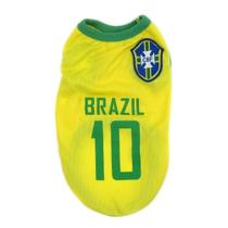 Brasil Camisa 10 para Cachorro Roupa para Pet Brasil Camisa 10 para Cachorro Roupa para Pet