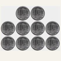 Brasil - lote moeda de 10 centavos 1990 - v409 - fc - LOJA DO COLECIONADOR