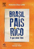 Brasil País Rico: O Que Falta Ainda - 1ª Ed. - Elsevier Editora