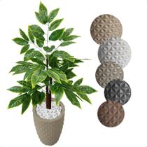 Brasileirinho Planta Artificial com Vaso Decorativo - Flor de Mentirinha