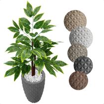 Brasileirinho Planta Artificial com Vaso Decorativo - Flor de Mentirinha