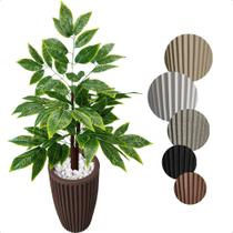 Brasileirinho Planta Artificial com Vaso Decorativo