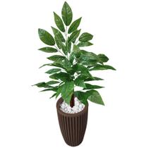 Brasileirinho Verde Planta Artificial com Vaso Decorativo - Flor de Mentirinha