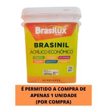 Brasilux brasinil acrilico fosca profissional - branco neve 18 litros