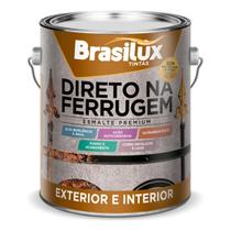 BRASILUX ESMALTE SECAGEM RAPIDA - DIRETO NA FERRUGEM 3,6L COR:Areia