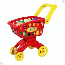 Braskit carrinho super market vermelho 8703