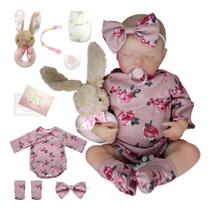 Brastoy Bebe Reborn Pintada Boneca Silicone Reaslita Menina