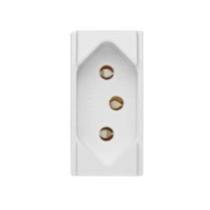 Brava Módulo Tomada 2p+t Branca 10a 250v Soprano - Tomada Brava Mod 2p+t Brava Módulo Tomada 2p+t Branca 10a 250v Soprano - Tomada Brava Mod 2p+t