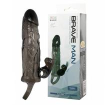 Brave Man Capa com Anel Peniano Estimulador de Clitóris e Vibrador Miss Collection