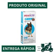Bravecto 20 a 40kg Cães - Antipulgas e Carrapatos 1000mg 1 Comprimido Original