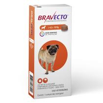 Bravecto Antipulgas e Carrapatos para Cães de 4,5 a 10 Kg 1 Comprimido Mastigável 250 mg Bravecto Antipulgas e Carrapatos para Cães de 4,5 a 10 Kg 1 Comprimido Mastigável 250 mg