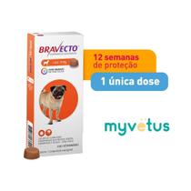 Bravecto antipulgas e carrapatos para cães de 4,5 a 10 kg msd