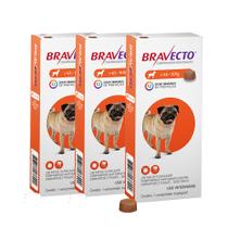 Bravecto Antipulgas E Carrapatos Para Cães De 4,5 A 10kg 3un