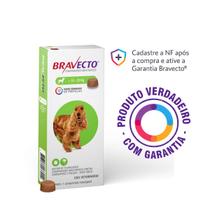 Bravecto Cães 10 a 20kg Comprimido Mastigável Anti PulgasCarrapatos 12 Semanas