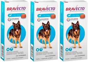 Bravecto Cães 20-40kg - 3 Comprimidos Mastigáveis Proteção Pulgas Carrapatos 12 Semanas Bravecto Cães 20-40kg - 3 Comprimidos Mastigáveis Proteção Pulgas Carrapatos 12 Semanas
