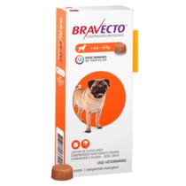 Bravecto Comprimido MSD Antipulgas e Carrapatos para Cães 4,5 a 10Kg