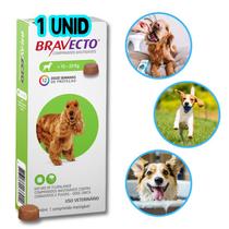 Bravecto Msd Comprimido Antipulgas Carrapatos Cães 10 A 20kg