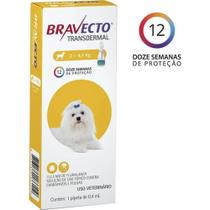 Bravecto Transdermal Antipulgas e Carrapatos Para Cães de 2 a 4,5 kg - 112,5 mg