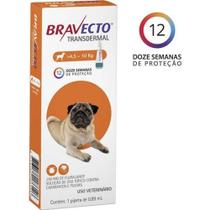 Bravecto Transdermal Antipulgas e Carrapatos Para Cães de 4,5 a 10 kg - 250 mg