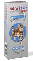 Bravecto Transdermal Gatos Plus 250mg 2,8 - 6,25kg Pipeta 0,89ml - Ganhe 2 Saches Golden Gourmet