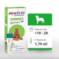 Bravecto Transdermal para Cães de 10 a 20 Kg - 500 mg