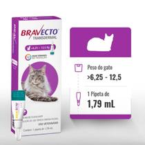 Bravecto Transdermal para Gatos de 6,25 a 12,5 Kg - 500 mg - MSD Saúde Animal