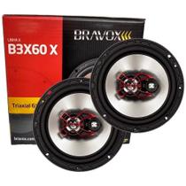 Bravox B3X60X Par de Alto-falantes Triaxial para Som Automotivo 6" Polegadas 100W Rms 4 Ohms Bravox B3X60X Par de Alto-falantes Triaxial para Som Automotivo 6" Polegadas 100W Rms 4 Ohms