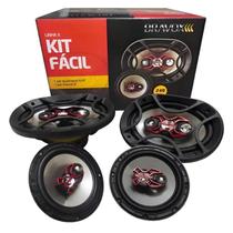 Bravox Kit Fácil Conjunto de Alto Falantes Para Som Automotivo 6x9 e 6 Polegadas B4X69X E B3X60X 240W RMS 4 Ohms Bravox Kit Fácil Conjunto de Alto Falantes Para Som Automotivo 6x9 e 6 Polegadas B4X69X E B3X60X 240W RMS 4 Ohms
