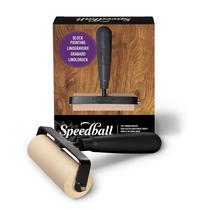 Brayer Speedball Deluxe de Borracha Macia 10 cm Preto