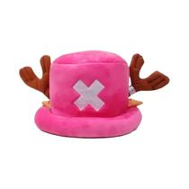 Brdwn Piece Unissex Tony Tony Chopper Fantasia Cosplay Chapéu Boné de Desenho Animado